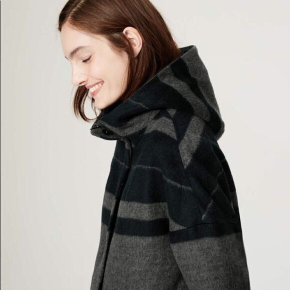 Loft Striped Long Coat - Picture 3 of 3